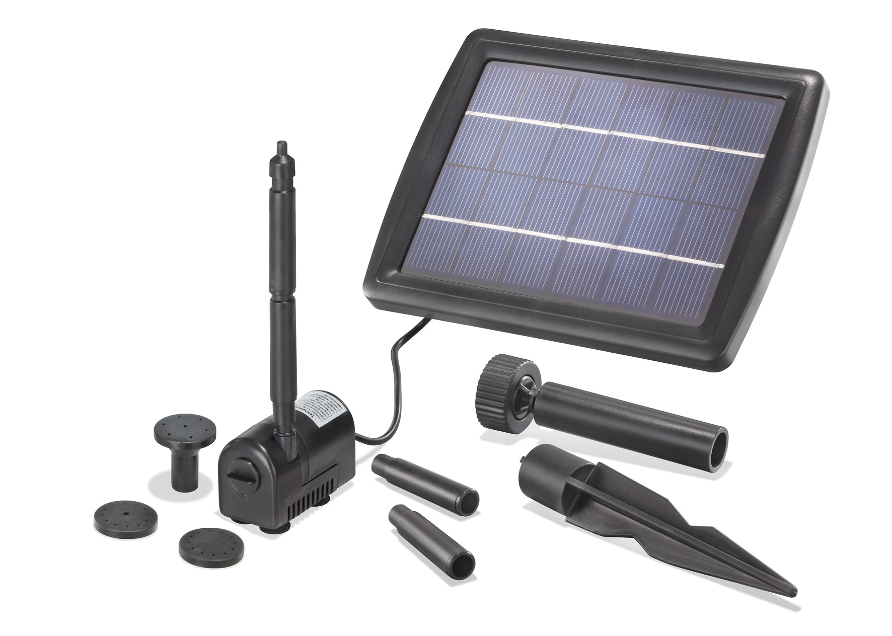Solar Teichpumpe 2W 175l/h Solarpumpe Gartenteich Pumpenset Teich
