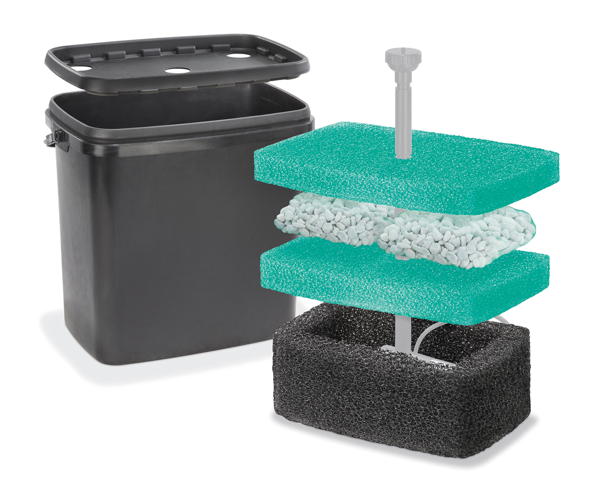 Filterbox L für Solar Teichpumpen Teichfilter Gartenteich Pumpe esotec