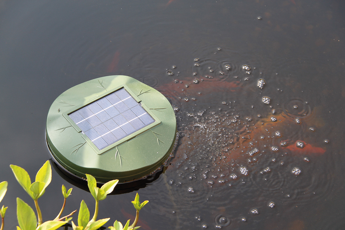 Schwimmender Solar Teichbelüfter 120l/h Gartenteich Teichbelüftung