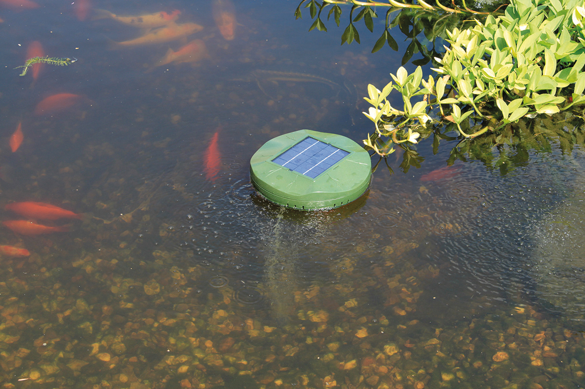 Schwimmender Solar Teichbelüfter 120l/h Gartenteich Teichbelüftung