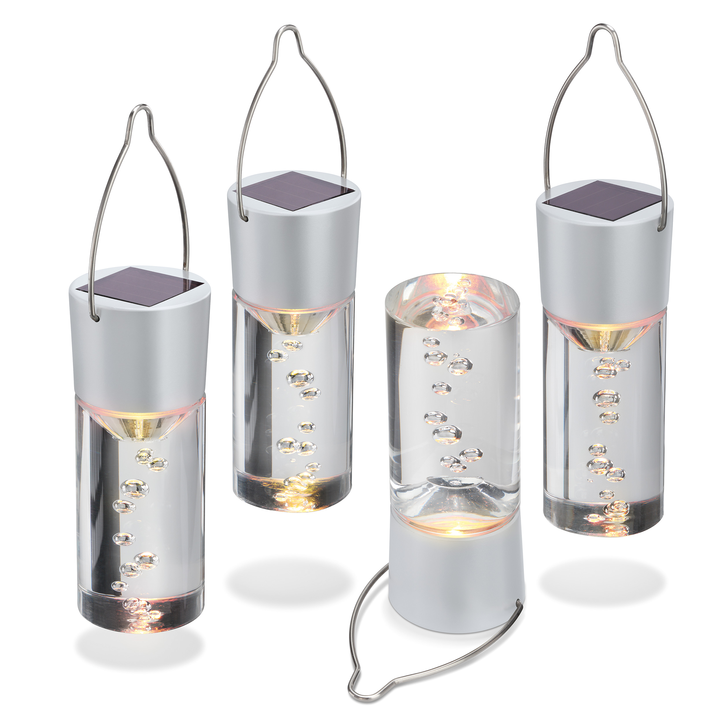 Solar Hängeleuchten 4er Set warmweiß Solarleuchte LED Garten Deko