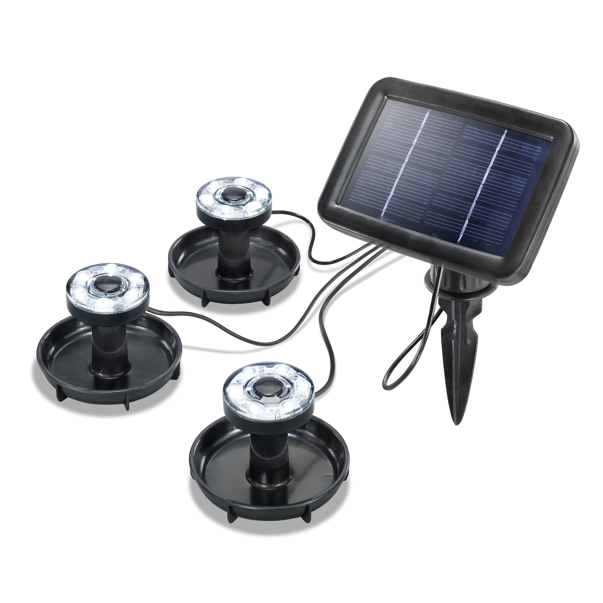 Solar Unterwasserstrahler Gartenteich Teichbeleuchtung Solarlampe