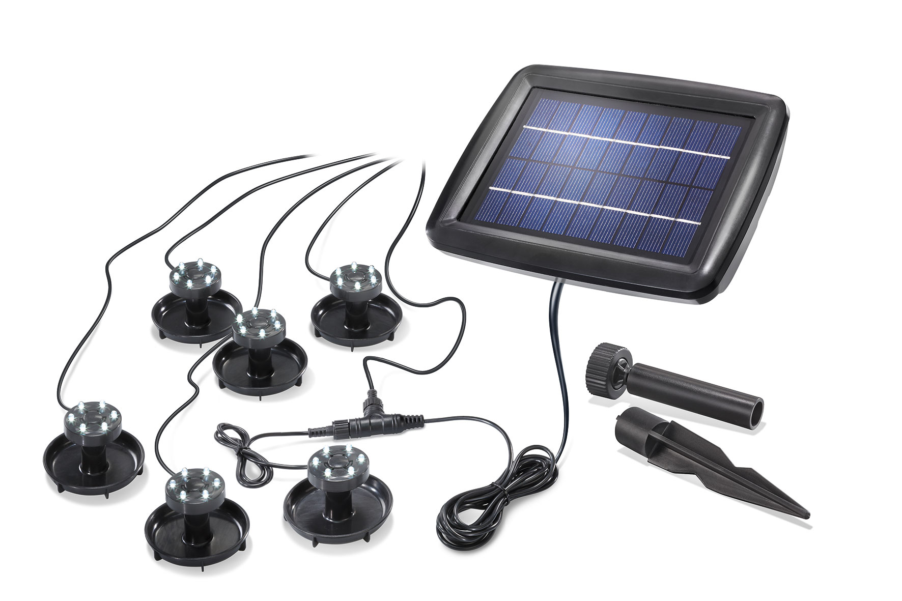 Solar Unterwasserstrahler Gartenteich Teichbeleuchtung Solarlampe