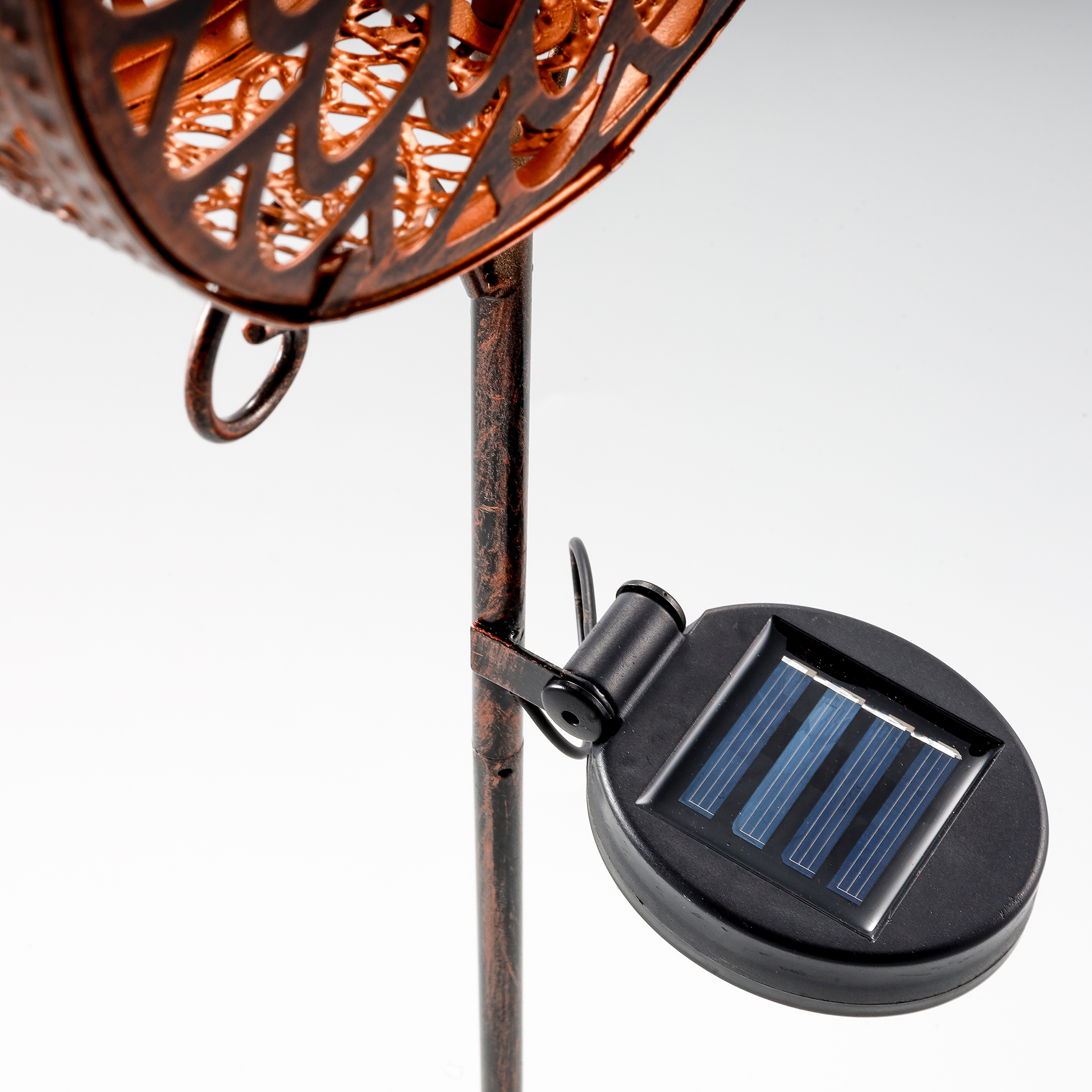 Solar Ornament Gartenstecker warmweiße LED Gartendeko Solarleuchte