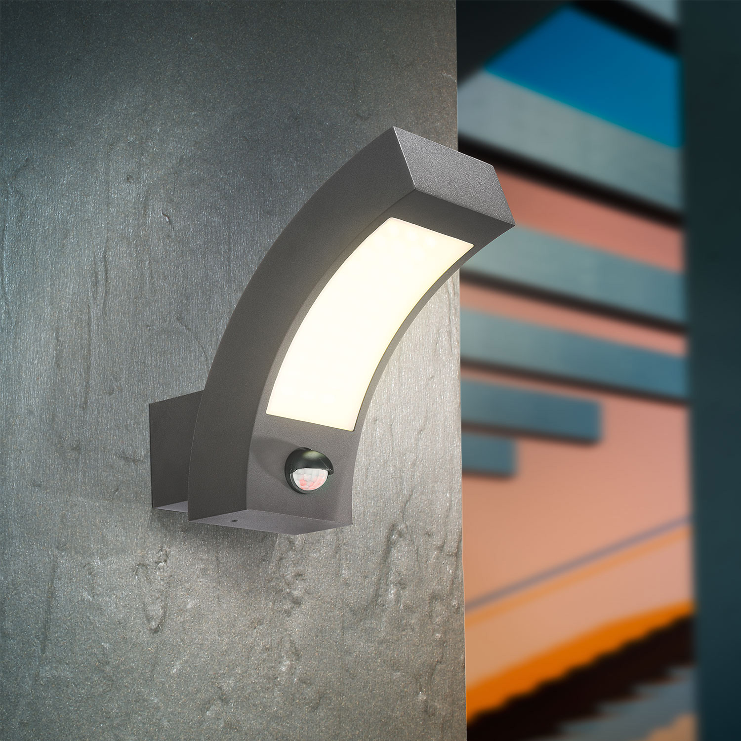 LED Sensor Außenwandleuchte neutralweiß 4000K 320lm 4,5 Watt Wandlampe